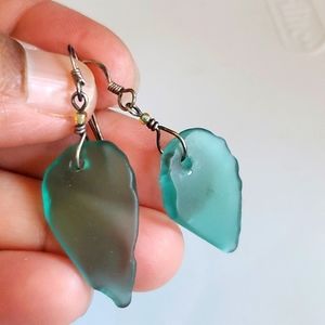 Leaf Glass Earrings 🍃